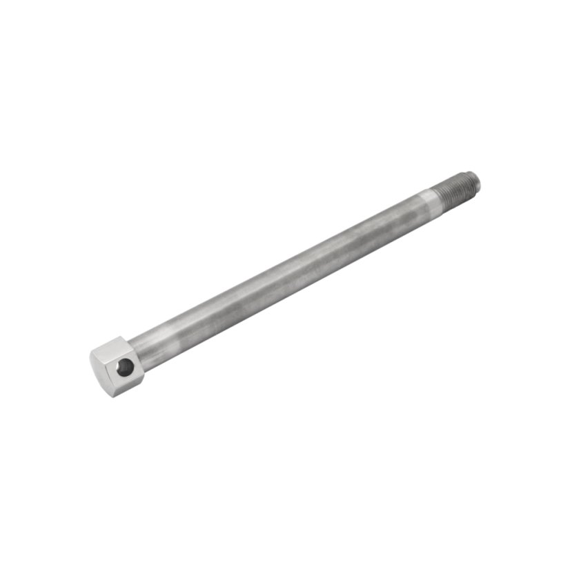 Radachse (VORNE), POLIERTER EDELSTAHL - JAWA 500 OHC