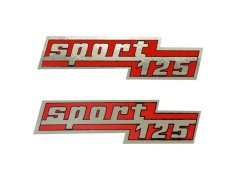 Aufkleber für Seitendeckel (2 Stk.) - ČZ 125 SPORT