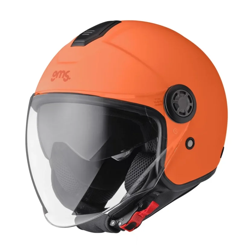 Offener Helm GMS GELATO Pesca (PFIRSICH) - Sonnenblende, ECE 22.06