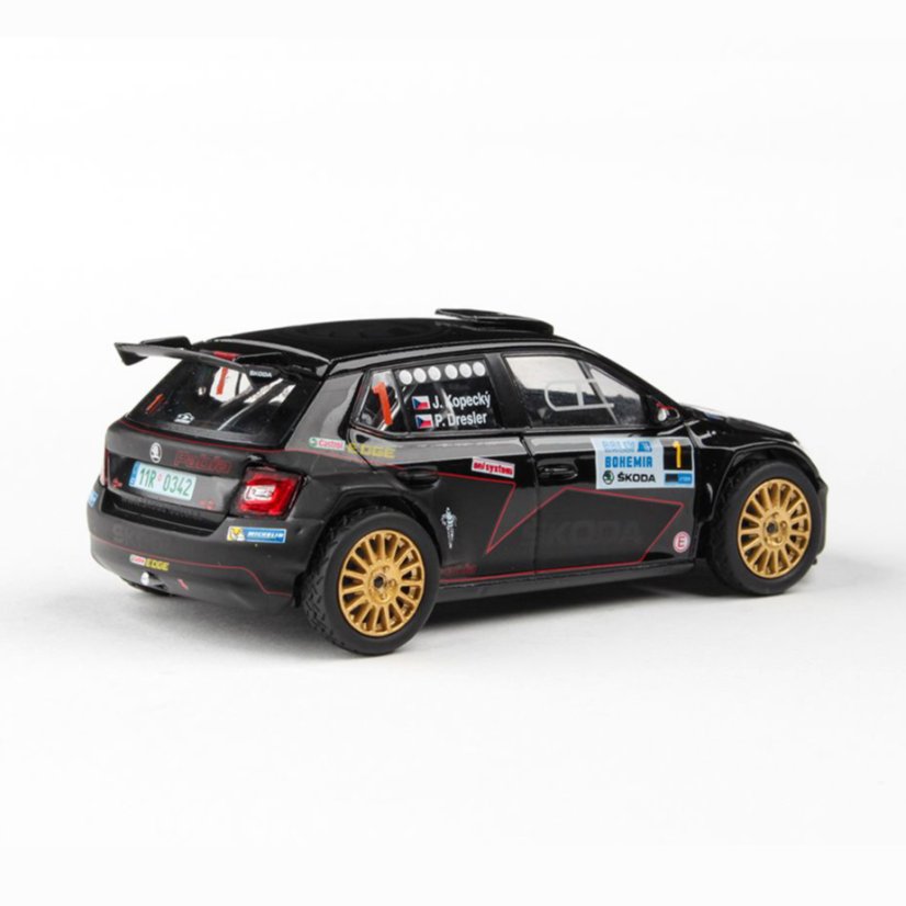 Model Škoda Fabia R5 (1:43), Jan KOPECKÝ #1 Rally Bohemia 2016