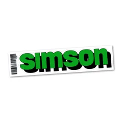 Nálepka nádrže (21 cm), ZELENÁ (MZA) - Simson