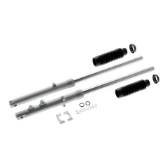 Telegabelholme 12" SWH, SILBER (Trommel- und Scheibenbremse), Satz (MZA) - Simson SR50, SR80