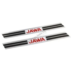 Nálepky nádrže, STŘÍBRNÁ (2 ks) - JAWA 50 23 (Mustang)