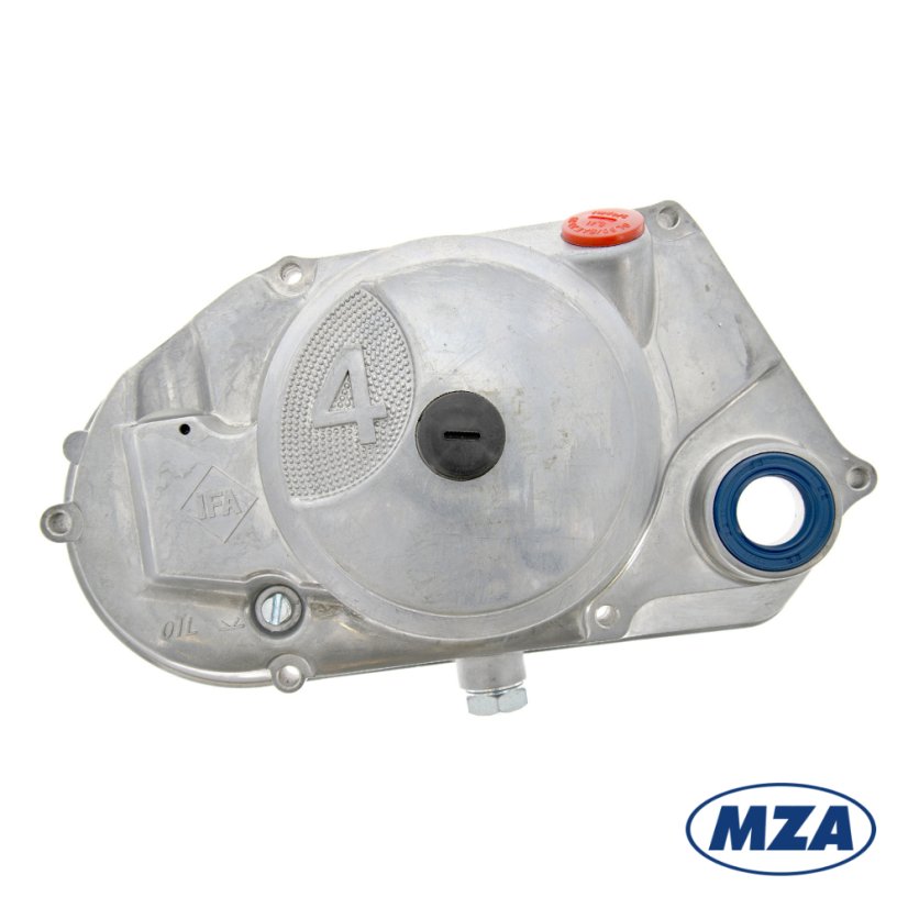 Víko spojky (DZM pohon, 4-stupně), HLINÍK, předmontované (MZA) - Simson S51, S53, S70, SR50