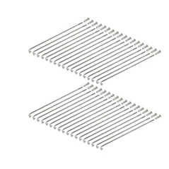 Polished Stainless Steel Spoke Set with Nipples (36 pcs) M3.5×143.5 mm - for 16" Rim (MZA) - Simson