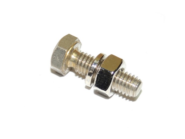 Screw of number plate with reflector, M6X20 - RED