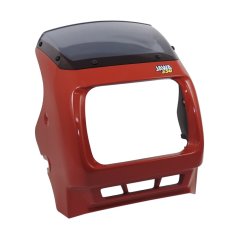 Maska přední lampy, komplet ČERVENÁ - JAWA 350 640