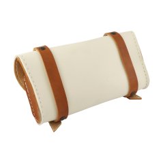 Brašna pod sedlo RETRO, KRÉMOVÁ / SVĚTLE HNĚDÁ - UNI