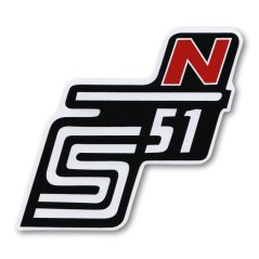 Nálepka schránky "N", ČERVENÁ - Simson S51