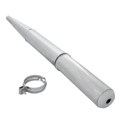 Exhaust silencer with clamp (MZA) - Simson S50, S51, S70 Electronic