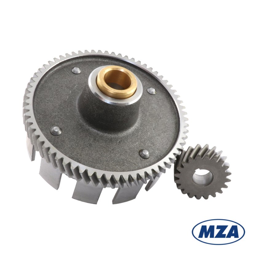 Clutch basket with pinion 65+20 (MZA) - Simson S51, S53, SR50, KR51/2