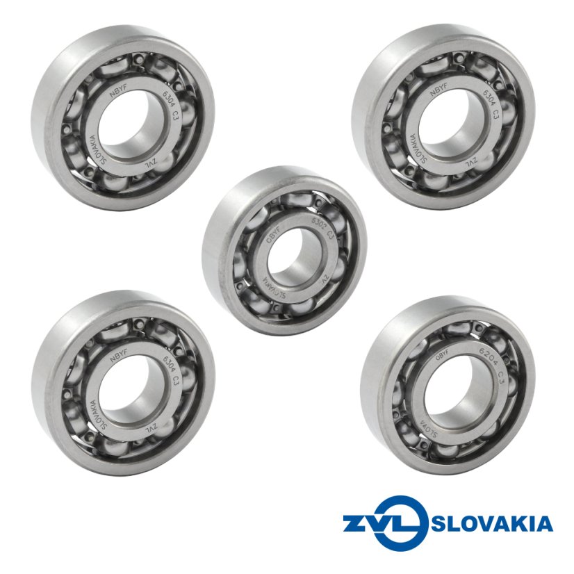 Sada ložisek motoru (ZVL) - JAWA-ČZ 125/175, ČZ 450,453, 501