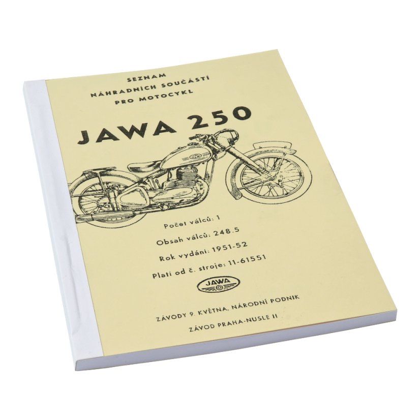 Ersatzteilkatalog - JAWA 250 Pérák (Kommunist)