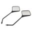 Eckige Spiegel M8x1,25P, Satz L+R - Simson