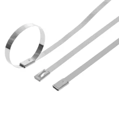 Nerezové sťahovacie pásky, šírka 4,6 mm (100 ks) GEKO