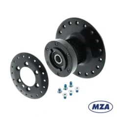 Přední náboj kola pro kotoučovou brzdu, HLINÍK, ČERNÝ (MZA) - Simson