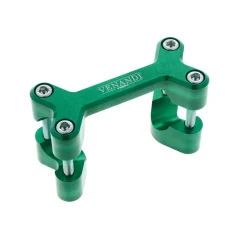 CNC handlebar clamp Venandi, GRÜN ELOXIERTES ALUMINIUM (MZA) - Simson S50, S51, S70