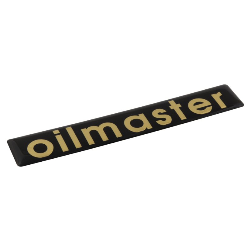 Aufkleber "oilmaster", GOLD "3D-Effekt" - JAWA Californian