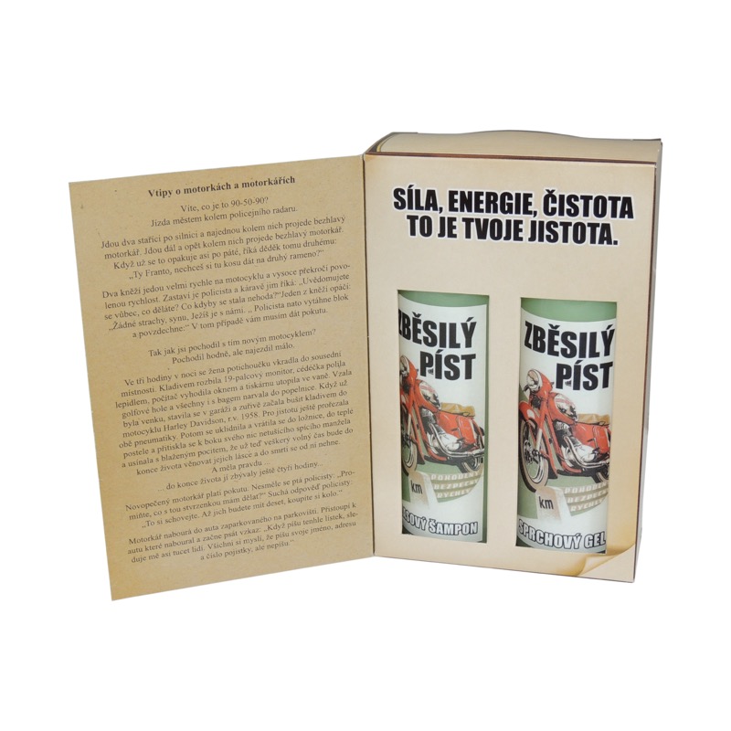 Dárkové balení kosmetiky pro muže - Zběsilý píst