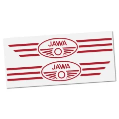 JAWA Fuel Tank Sticker (Kývačka, Panelka), RED (2 pcs)