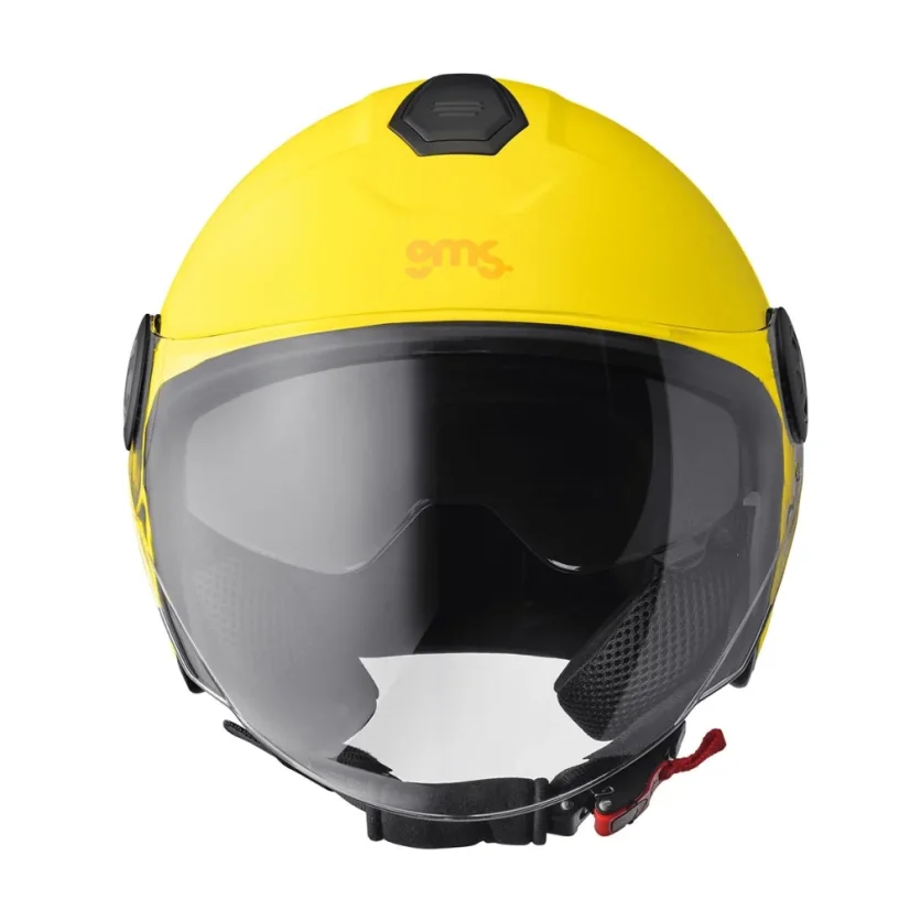 Offener Helm GMS GELATO Limone (ZITRONE) - Sonnenblende, ECE 22.06
