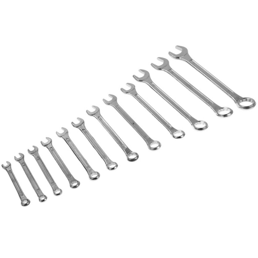 Očkoploché klíče, 6-22mm (sada 12ks)