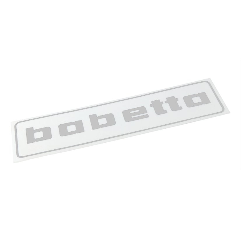 Sticker "babetta", SILVER (140x37mm) - Babetta