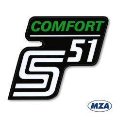 Aufkleber für das Fach "COMFORT", GRÜN (MZA) - Simson S51