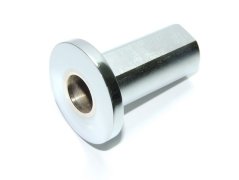 Insert of rear shock absorber left - chrome - JAWA Pérák, ČZ 125/150