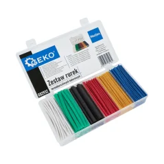 Colored heat shrink tubing set 2–12 mm, 196 pcs GEKO