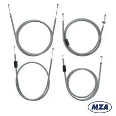 Sada bowdenů (4ks), ŠEDÁ (MZA) - Simson S50
