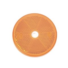 Odrazka 61mm (kulatá) ORANŽOVÁ, na šroub - UNI