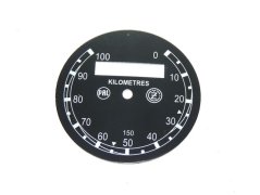Ciferník tachometru 100 km/h (PAL-ČZ) - ČZ 125/150