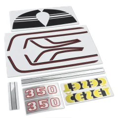 Nálepky nádrže - ČZ 350 472 12V (sada)