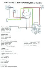 Elektroinstalace (20W) - JAWA 50 05,20-23A