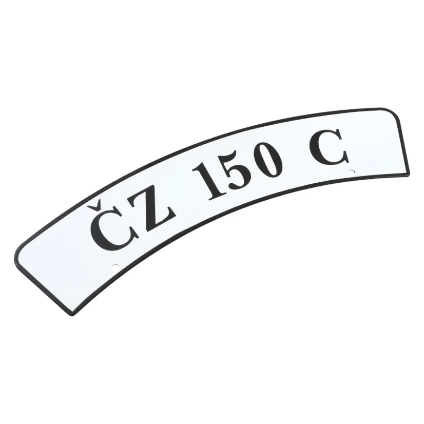 SPZ tabuľka na predný blatník s nápisom - ČZ 150 C