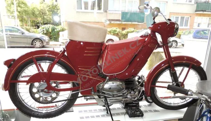 Bag on frame (big), RED - JAWA 50 Pionýr