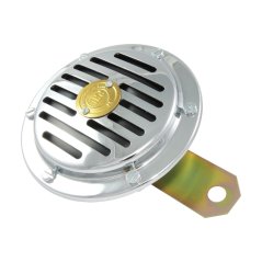 Klakson 6V, CHROM-ČERNÝ (zlatý štítek PAL) - JAWA,ČZ