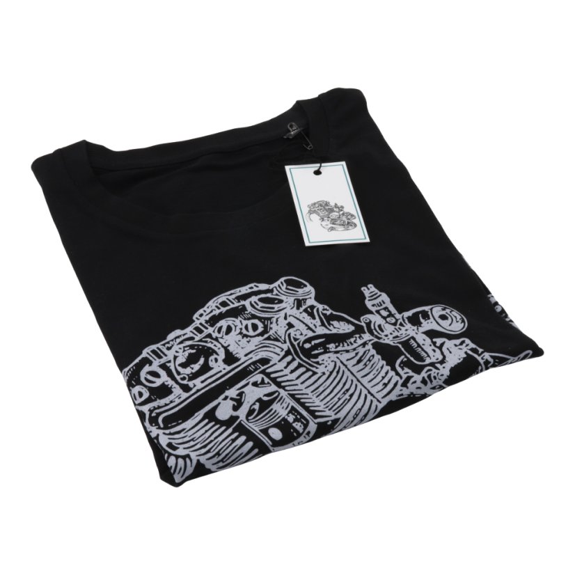T-Shirt (XXL), Schwarz - Motor JAWA 500 OHC