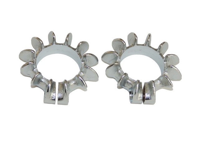 Sleeves of exhaust elbows L+R, SILVER - ČZ 125/150 C