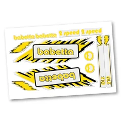 Sticker set, retro (yellow) – Babetta 210