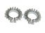 Sleeves of exhaust elbows L+R, SILVER - ČZ 125 B,T