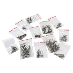 Complete set of screws, POLISHED STEEL - Stadion S11