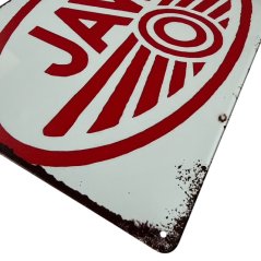 Cedule 2D, nápis JAWA - Bílá