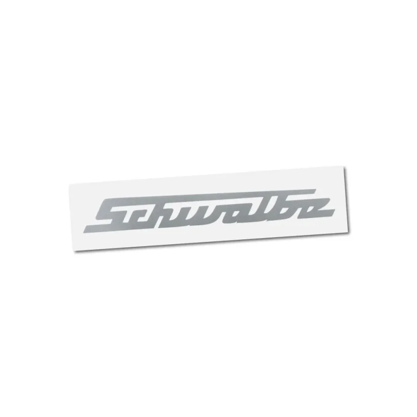 Nálepka Schwalbe (psaný nápis), STŘÍBRNÁ (1 ks)